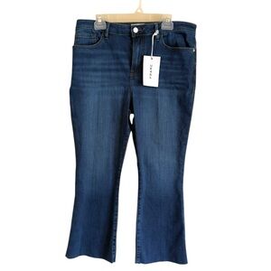 Frame Le Crop Mini Boot Sz 32 Women's‎ Dark Blue Flare Jeans